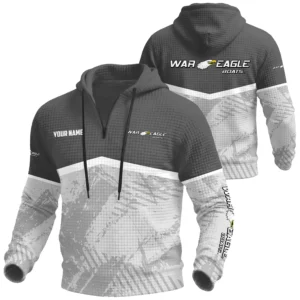 War Eagle Exclusive Logo Waffle Quarter-zip Hoodie TTFSWQH3D081901WEZ
